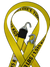 Naked BIG YELLOW HD Low-Pro Welded Swivel-J Wheel Strap