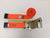 4" Premium Diamond Weave Flat Hook Ratchet Strap - Length and Color Options