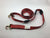 2" x 14' Red TECNIC SUV Webbing Wheel Strap with Swivel-J Hooks and Rubber Tread Grabs