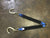 30" Blue / Black Towing V-Bridle Strap with 8" Forged Sport J-Hooks