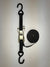 1 inch webbing by 6 ft with rubber S hook and ratchet