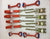 8 Point Kit of DIAMOND WEAVE Rollback / Flatbed Car Tie-Downs with Chain Tails (color options)