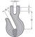 3/8" Grade 70 Peerless Clevis Grab Hook