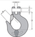 1/2" Grade 70 Peerless Clevis Slip Hook with Safety Latch