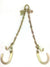 24" V-Bridle Chain with 8" Sport-J / Mini-J Hook Cluster