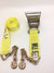 4" x 30' Cargo Ratchet Strap with Grab Hook Chain Ends - Length and Color Options