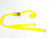 2" x 12' Yellow Cargo E-Track Ratchet Strap with Spring E-Fittings