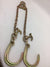 24" V Chain with 8" J Hooks and T-J hooks