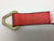 2" x 24" RED TECNIC WEAVE axle strap with Delta Ring and sleeve