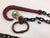 BIG RING Tow Recovery 3/8 X 10' Grade 80 Chain with 15" J hook and Clevis Grab