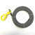 3/8 x 50' Fiber Core Winch Cable with Self Locking Swivel Hook