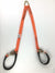 57" Diamond Weave Webbing Towing V-Bridle Strap with Twisted Snap Hooks and Delta Rings
