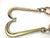 4 inch Diamond Weave V-Bridle with Forged J Hooks and Oblong Link
