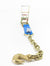 3” Ratchet Handle with Chain and Grab Hook End 5400 lbs - Length and Color Options
