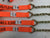 8 Point Kit of Hi-VIZ Safety Orange Rollback / Flatbed Car Tie-Downs with Chain Tails
