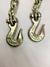 3/8 x 10 ft grade 70 Binder Chains with 2 Grab Hooks 6,600 lbs WLL