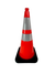 28" Orange Traffic Cone with Reflective Tape