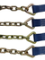 8 Point Blue Strap Kit 14' for Rollback/Flatbed Tie Downs with 12" Chain Tail