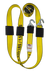 2X Low-Profile BIG YELLOW HD Welded Swivel-J Wheel Strap
