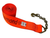 4" Winch Strap Diamond Weave w Chain Extension 3/8" G70 - Length and Color Options