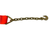 4" Winch Strap Diamond Weave w Chain Extension 3/8" G70 - Length and Color Options