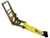 Professional Grade Ratchet Handle w 4" X 12" Strap and Flat Hook - Color Options