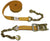 2" Diamond Weave Ratchet Strap with Grab Hook Chain Ends - Length and Color Options