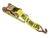 Ratchet Handle with 4" x 12" Professional Grade Standard Webbing with Double J Wire Hook