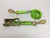 2 inch wide Diamond Weave Ratchet Strap with Twisted Snap Hooks - Length and Color Options