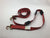 2" x 14' Red TECNIC SUV Webbing Wheel Strap with Swivel-J Hooks and Rubber Tread Grabs