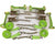 8 Point Kit of DIAMOND WEAVE Rollback / Flatbed Car Tie-Downs with Chain Tails (color options)