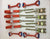 8 Point Kit of DIAMOND WEAVE Rollback / Flatbed Car Tie-Downs with Chain Tails (color options)