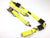 10' Professional Grade 3-point Carhauler Wire Hook Ratchet Wheel Strap - Yellow