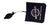 Black Air Wedge Lock Out Tool with Ballistic Nylon Bag