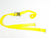 2" x 12' Yellow Cargo E-Track Ratchet Strap with Spring E-Fittings