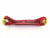 14" Red TECNIC Webbing Dog Bone for Rollback / Flatbed Wrecker Strap Tie-Downs