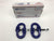 2 Pack 1/2" V10 G100 Blue Hammerlock Coupling Link Kits for Heavy Duty Truck Safety Chain Towing Hitch and USPS Priority Shipping Included!