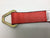 2" x 24" RED TECNIC WEAVE axle strap with Delta Ring and sleeve