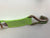 2" wide Diamond Weave Wire Hook Cargo Strap with Reverse European Ratchet - Length and Color Options