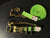 2" Diamond Weave Cargo Strap with Chain and Grab Hook End and Reverse European Ratchet - Length and Color Options