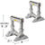 SINGLE Heavy-Duty Adjustable Lower Ramp Support Stand