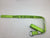 2" x 8' HI VIZ GREEN TECNIC Webbing Wheel Lift Lasso Strap with Steel D-Ring