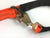 57" Diamond Weave Webbing Towing V-Bridle Strap with Twisted Snap Hooks and Delta Rings