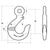 3/8 G100 Peerless V10 Eye Sling Hook with Latch
