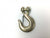 Peerless 5/16" Alloy Steel Grade 70  Clevis Slip Hook with Safety Latch 4,700 lb WLL