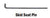 36" Skid Seat Pin for pin mount ramps 3/4" diameter