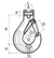 1/2" G100 Laclede Clevis Sling Hook with Latch