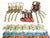 CAMO OPTIONS 8 Point Kit of Hi-VIZ Rollback / Flatbed Car Tie-Downs with Chain Tails