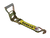 Wheel Strap- 3 Point with Ratchet and Rubber Cleats- BIG YELLOW