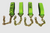 2" X 14' Heavy Duty TECNIC Strap with 12" Chain Tail - HI-VIZ GREEN